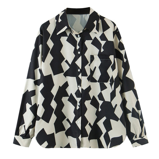 Printed Long-sleeved Shirt