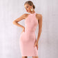 Cutout Back Bandage Dress