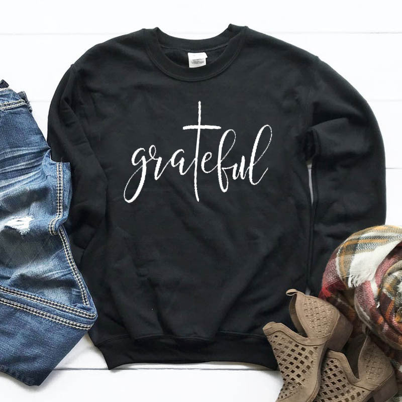 Grateful Fashion Letter Sweatshirt