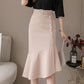 High Waist Irregular Skirt