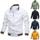 Spring and autumn sports solid color jacket