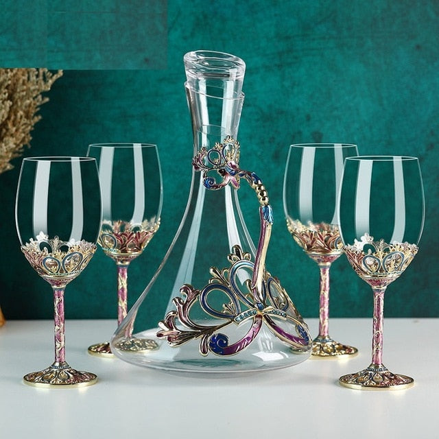 Wine Glass Scanter Set Gift_ Perfect Newly Wed-Gift