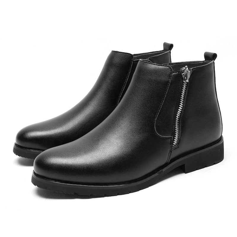 Leather Formal Men Ankle Boots