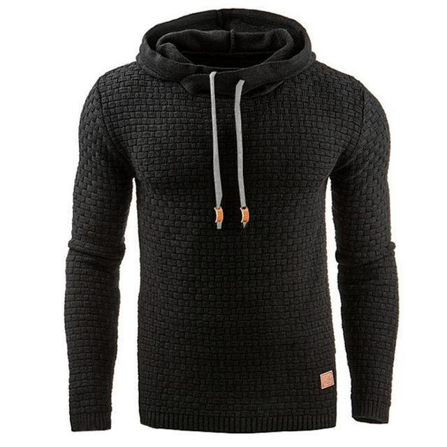 Men's Jacquard Sweater Long-sleeved Hoodie