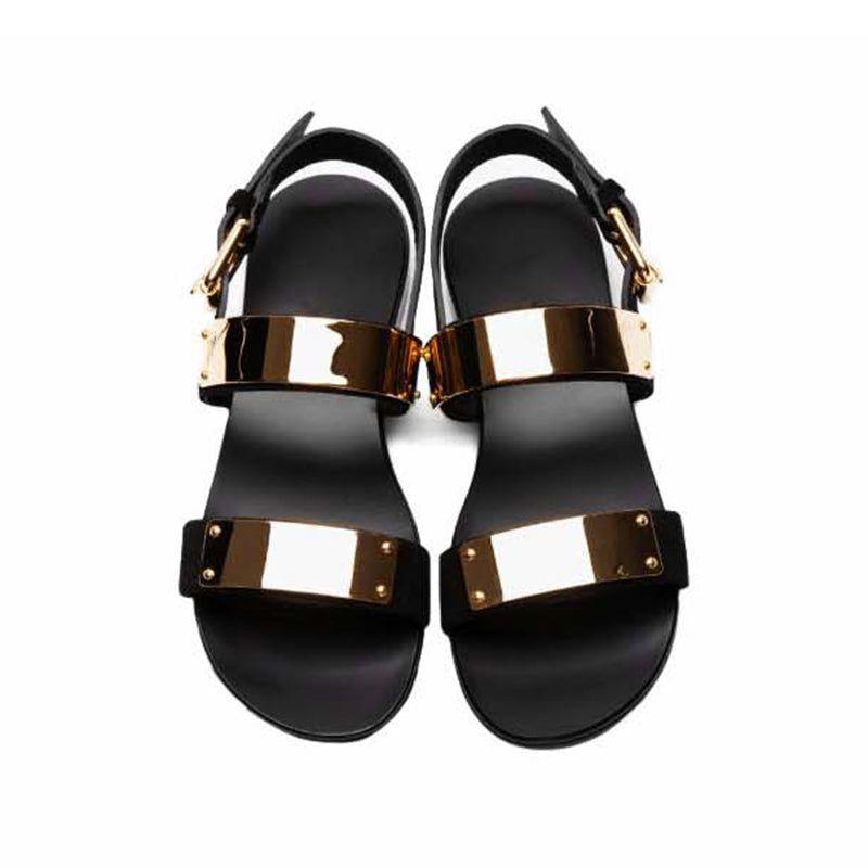 Summer Design Leather Rome Rock Fashion Men Sandal