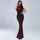 Retro Sequin Party Evening Dress