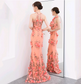 Beautiful Elegant Long section new summer High Neck Party Dress