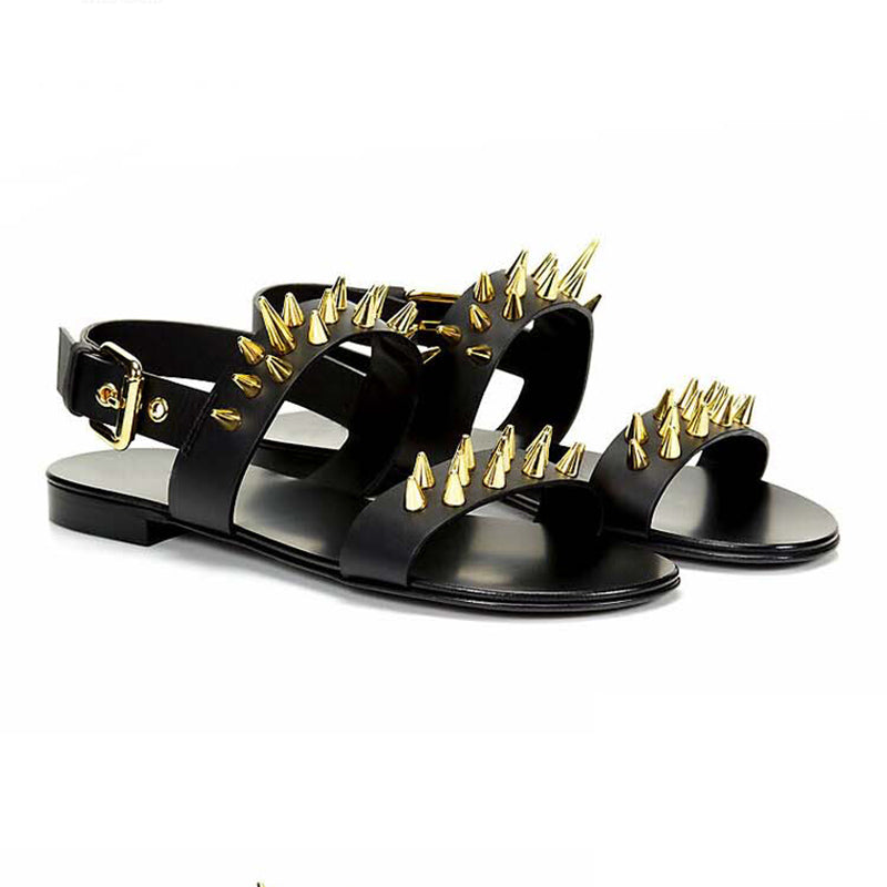 Summer Design Leather Rome Rock Fashion Men Sandal