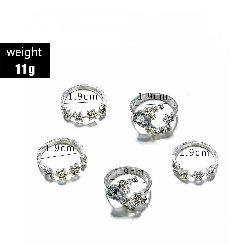 Simia 5-Piece Set Ring