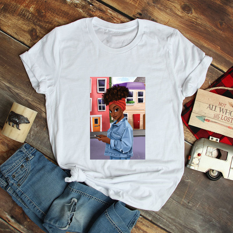 African girl printed shirt