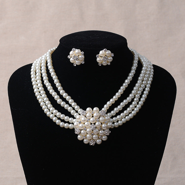 Bridal chain - luxury pearl