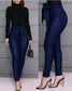 Fashion casual PU pants leather pants