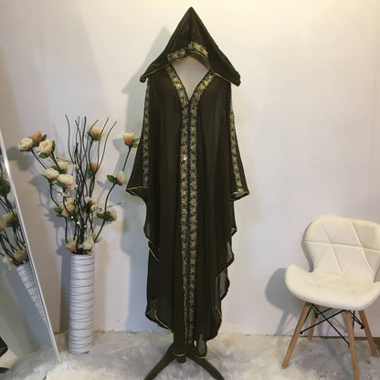 Loose Chiffon Muslim Robe Dress