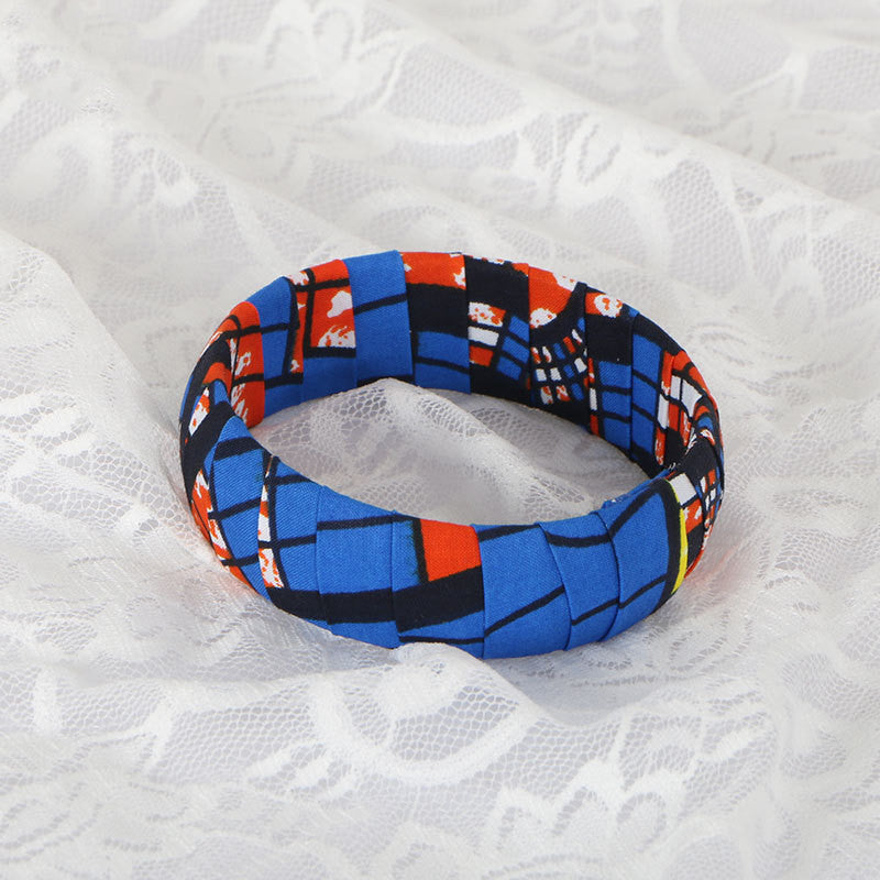 Ethnic Style Bangle Bracelet-Ankara Jewelry