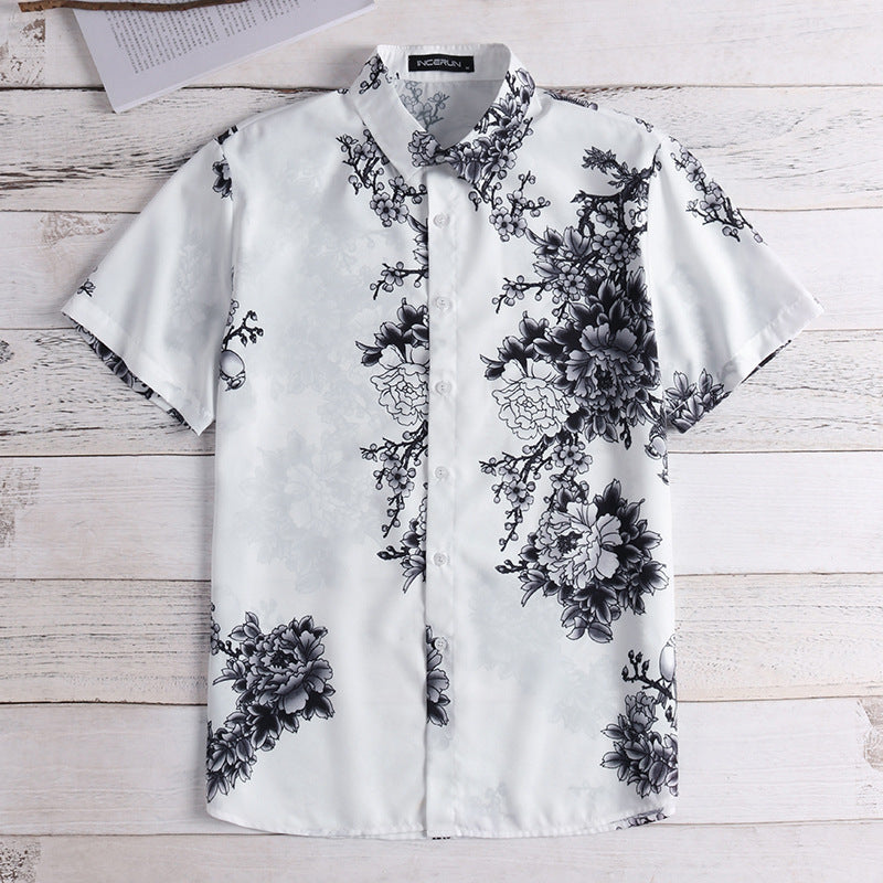 Hawaiian Short Sleeve 3D Printed Casual Shirt