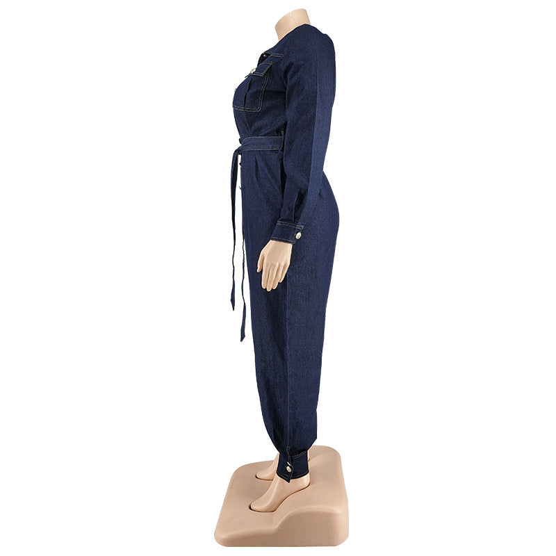 Lazada Rompers Denim Jumpsuit