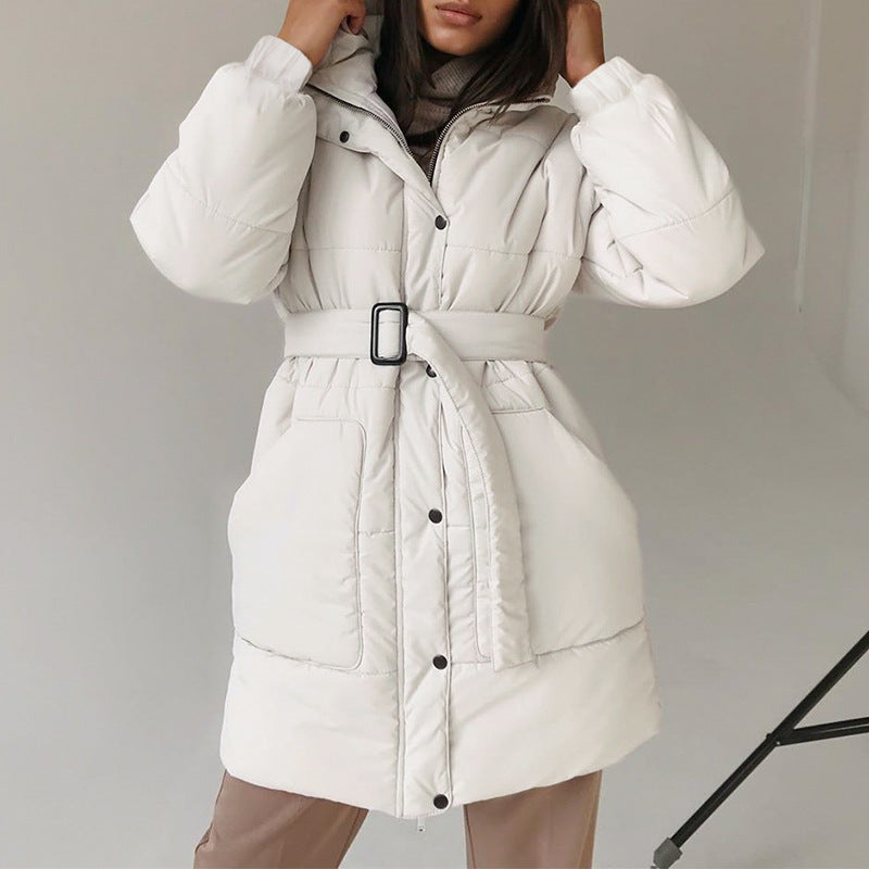 Padded jacket with Belt