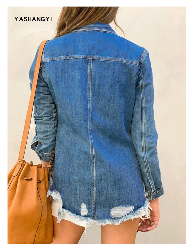 Ripped Denim Jacket