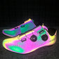 Professional Racing/Bike Sneakers Colorful Light Breathable Self-locking Shoes