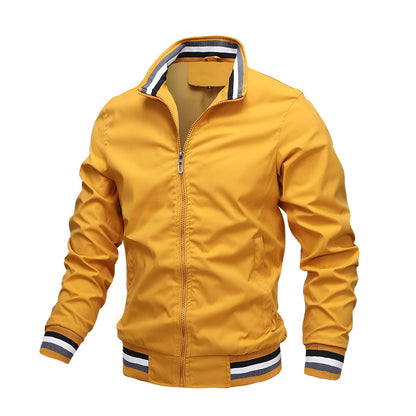 Casual solid color men jacket