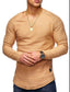 Round Neck Solid Color Long Sleeve T-Shirt