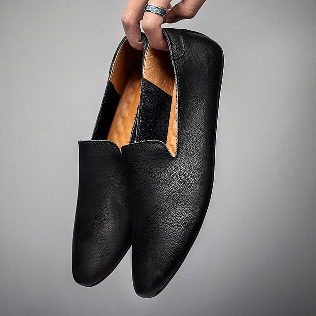 Low Top Leather Loafers Shoes Casual