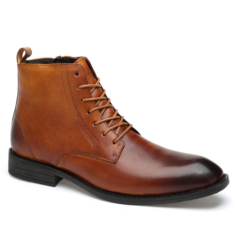 Men's high-top business shoes