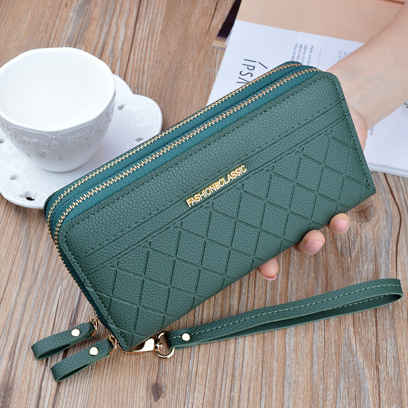 Double Zipper Hand Purse wallet for Ladies