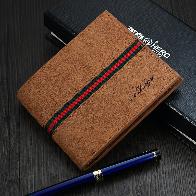 Men retro wallet ultra-thin, soft wallet