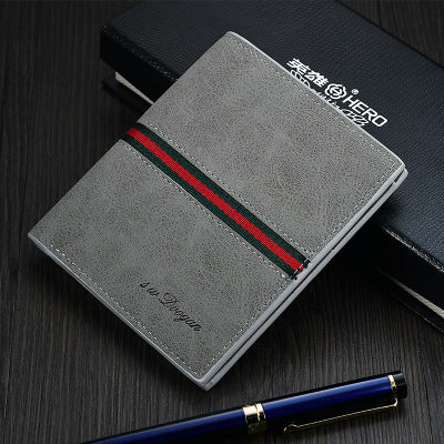 Men retro wallet ultra-thin, soft wallet