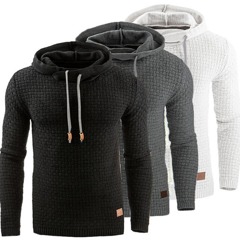 Men's Jacquard Sweater Long-sleeved Hoodie