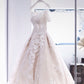 Sweetheart Lace-satin wedding dress