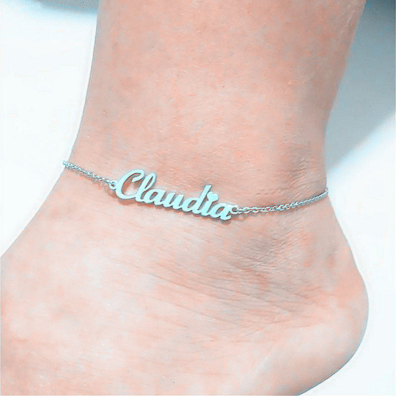 Personalized Custom name Jewelry Anklet - Gift for Her