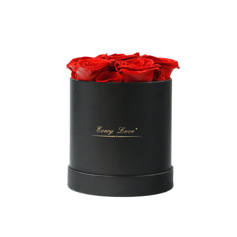 Eternal Life Flower Immortal Rose with Hug Bucket Romantic Valentines Day Gift