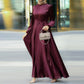 Round Neck Long Sleeve Tie Loose Dress