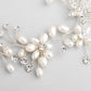 Bride wedding handmade pearl necklace earrings