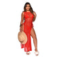 Vacation Style Mesh Bikini Swimsuit Three-piece Suit