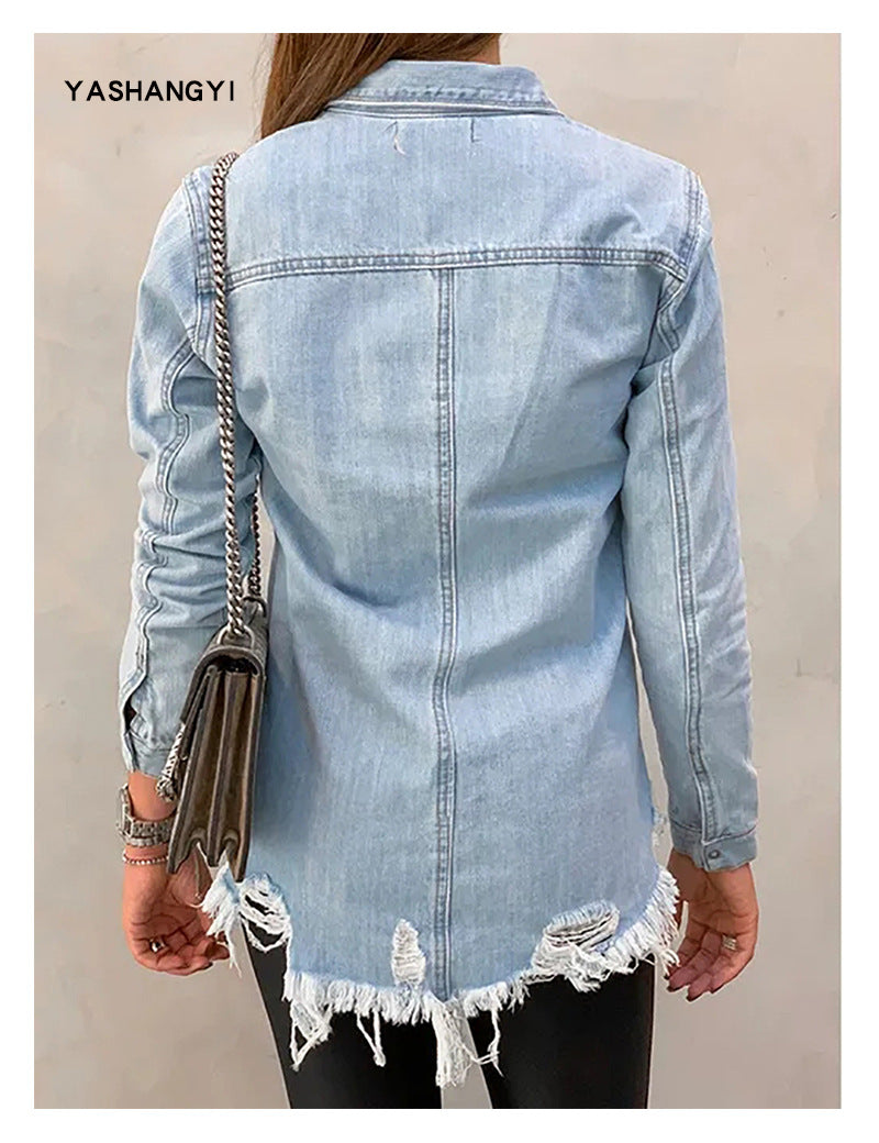 Ripped Denim Jacket