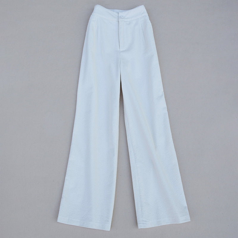 One-button Lapel Wide-leg Trousers Two-piece Suit