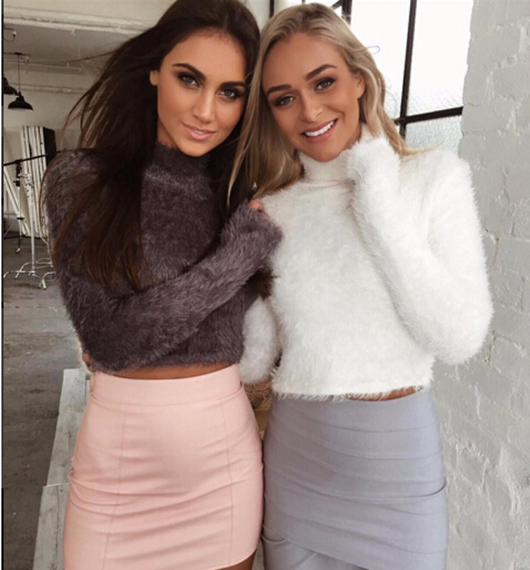 Full length sleeve crop top