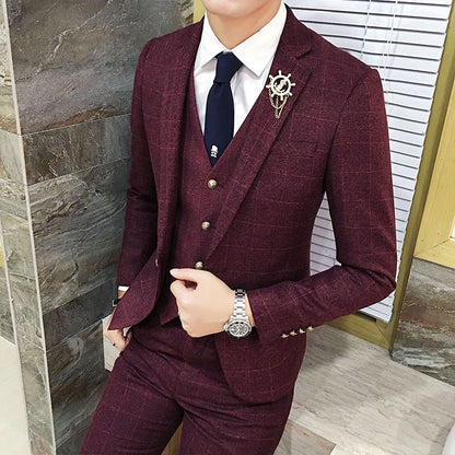 Classic Wedding suit, Three-piece Suits