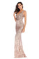 Deep V Neck Dress Symphony Sequins Long Floor Dress