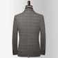 Plaid Suit Men Stretch Casual Slim Fit