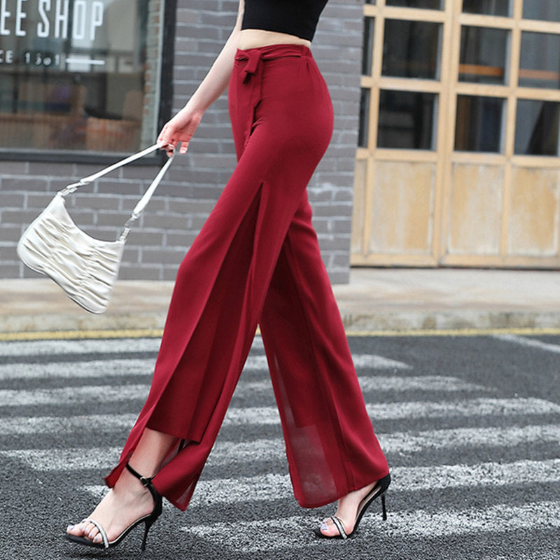 High Waist Loose Double Pants