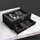 New Carbon Fiber Leather Watch Jewelry Storage Box