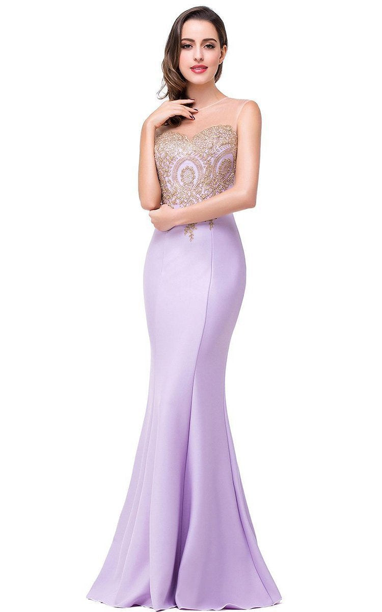 Beautiful Fishtail bridesmaids long dress