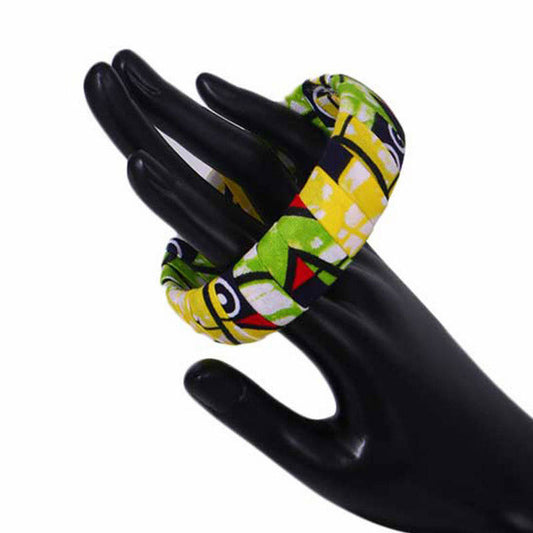 Ethnic Style Bangle Bracelet-Ankara Jewelry