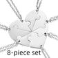 Stainless Steel Combination Heart-shaped Necklace