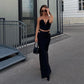 Underwire Tube Top Vest Cutout Waist Long Skirt Two-piece Set