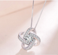 Sterling Silver Zircon Mosaic Necklaces & Pendants Gift